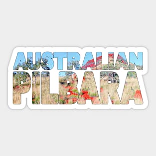 PILBARA Region - Western Australia Red Rock and Dirt Sticker